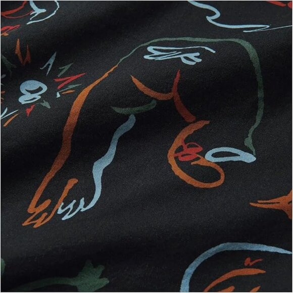 Roark Gonzo Creatures Shirt \\ Men Medium //  Black Short Sleeve Classic Fit - Picture 4 of 9